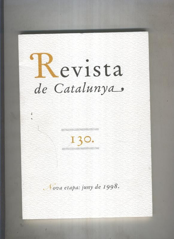 Revista de catalunya numero 130