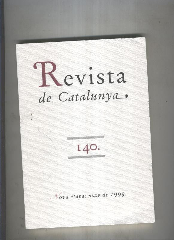 Revista de catalunya numero 140
