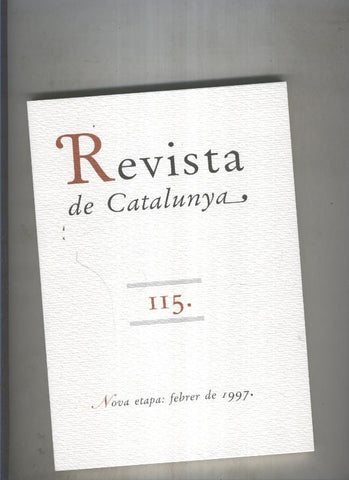 Revista de catalunya numero 115