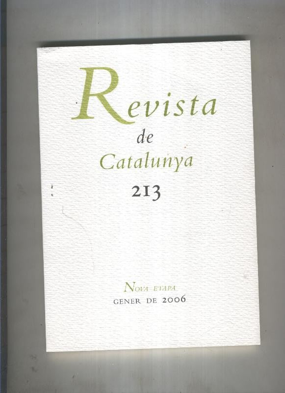 Revista de catalunya numero 213