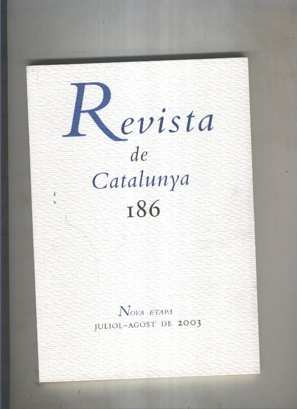 Revista de catalunya numero 186