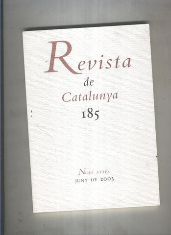 Revista de catalunya numero 185
