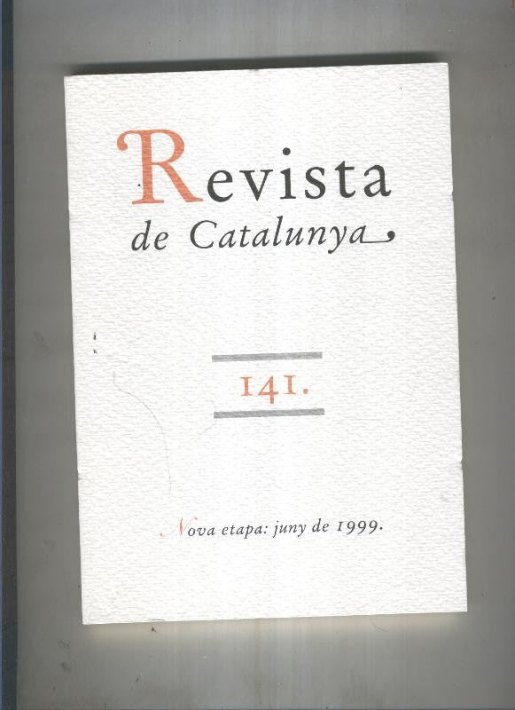 Revista de catalunya numero 141