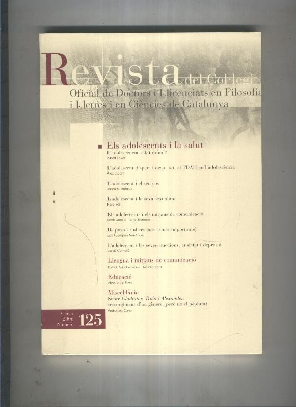 Revista del col·legi  Doctors i Llicenciats en Filosofia i Lletres