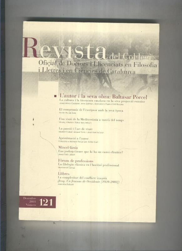 Revista del col·legi  Doctors i Llicenciats en Filosofia i Lletres