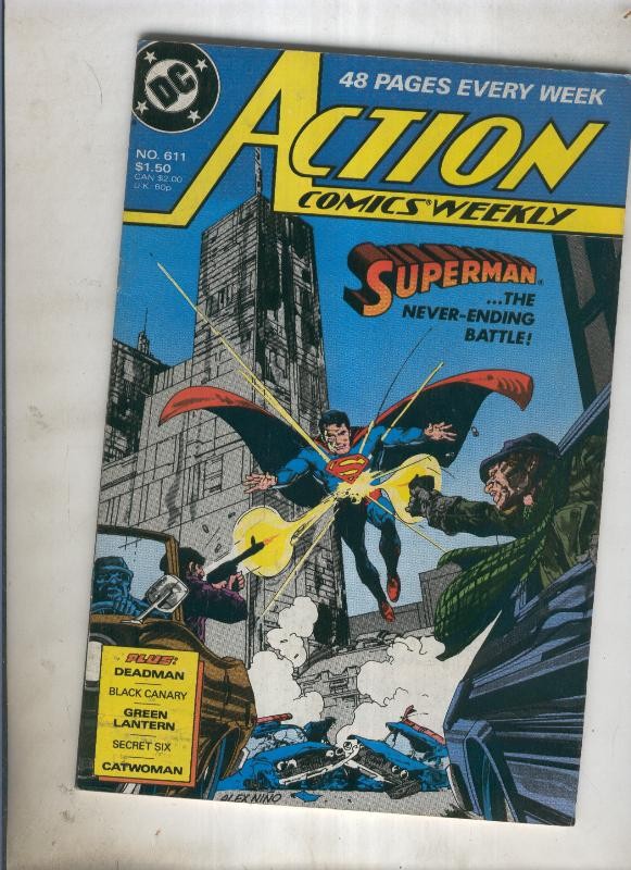 Action comics weekly 611 superman the never ending battle