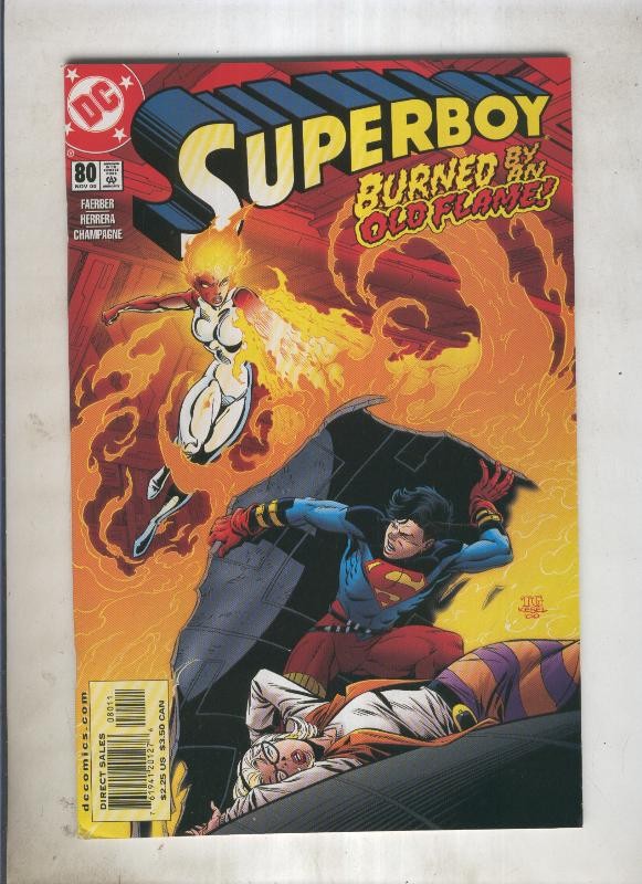 Superboy numero 080 burned by an old flame