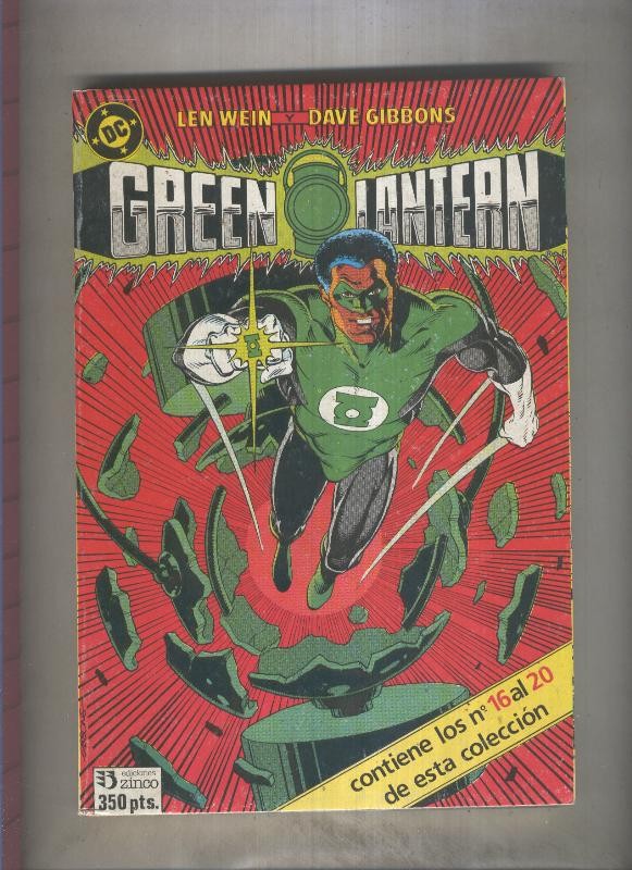 Green Lantern retapado numero 16 al 20