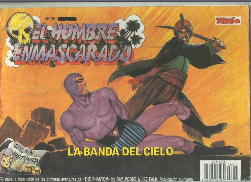 El Hombre Enmascarado numero 35 (numerado 2 en trasera)