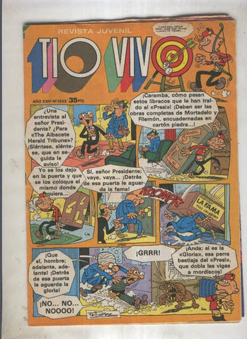 Tio Vivo segunda epoca numero 1035 (numerado 1 en trasera)