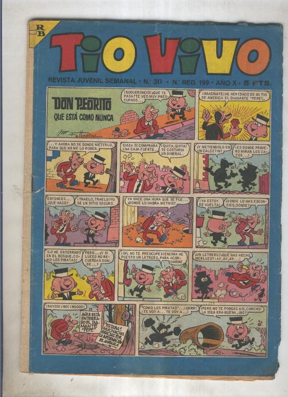 Tio Vivo segunda epoca numero 0311 (numerado 2 en trasera)