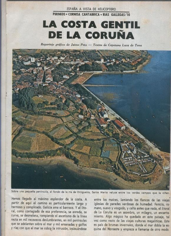 España a vista de Helicoptero: La costa gentil de la Coruña