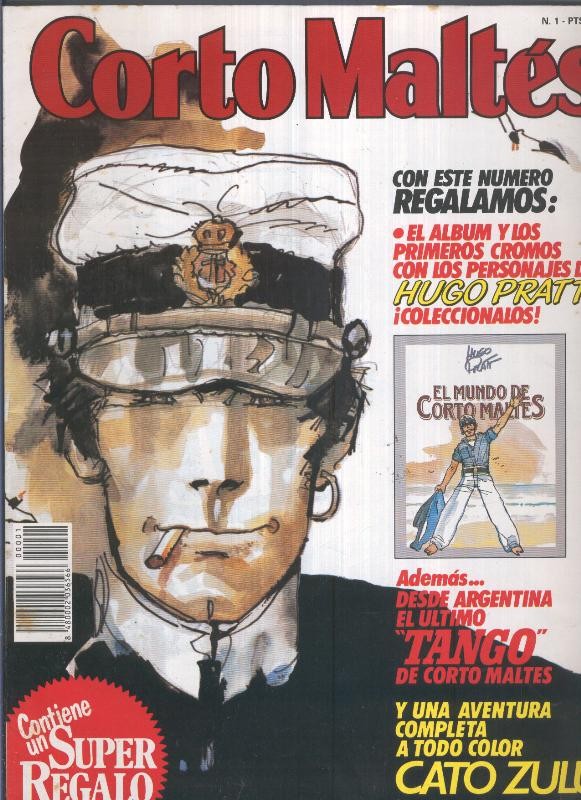 Corto Maltes revista numero 01 (numerado 4 en trasera) (SI lleva los cromos)