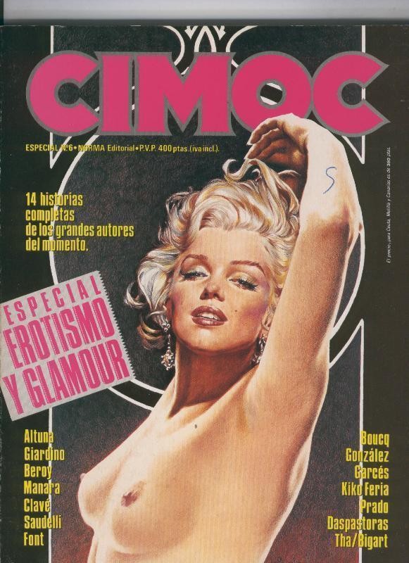 Cimoc especial numero 06:  Erotismo y Glamour (numerado 1 en trasera(
