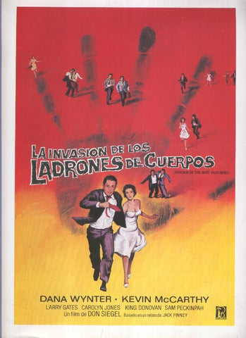 Caratula cine: La invasion de los ladrones de cuerpos (Dana Wynter-Kevin McCarthy)