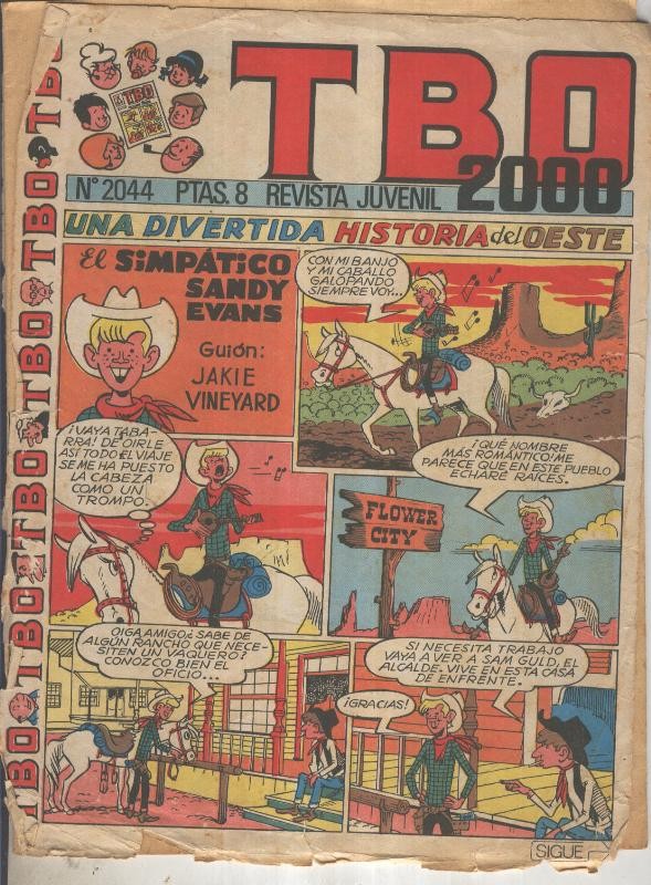 TBO 2000 numero 2044: El simpatico Sandy Evans (7 paginas)