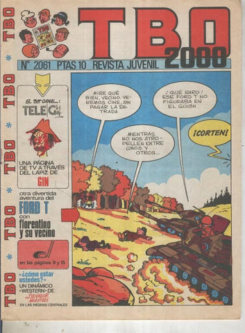 TBO 2000 numero 2061: Ford T (Tillieux), numerado 2 en trasera)