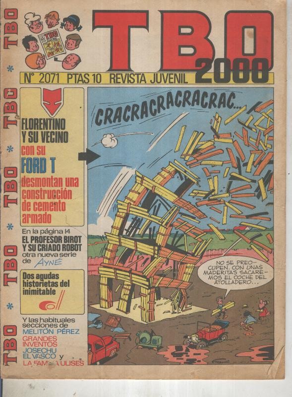 TBO 2000 numero 2071: Fort (tilleux) (numerado 1 en trasera)