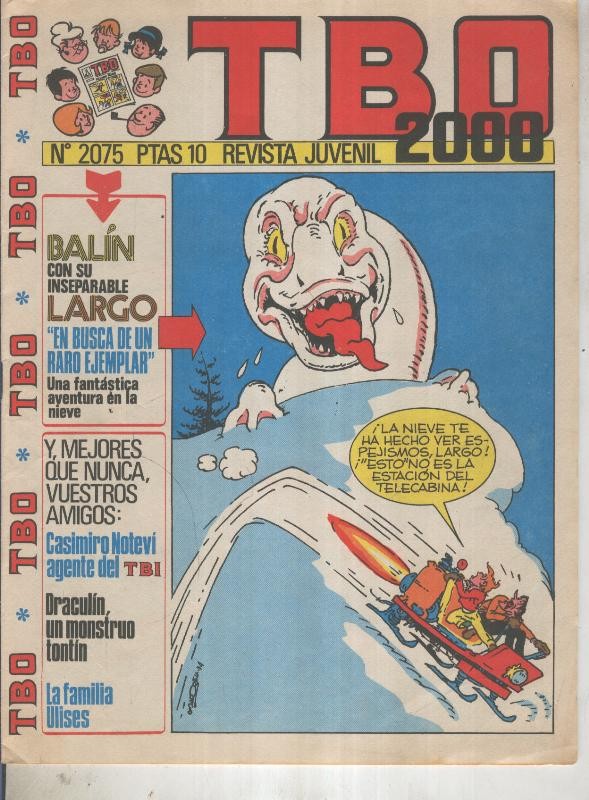 TBO 2000 numero 2075: Balin (Madorell) (numerado 1 en trasera)