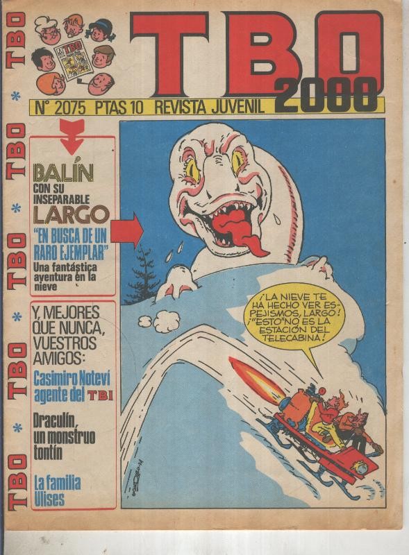TBO 2000 numero 2075: Balin (Madorell) (numerado 3 en trasera)