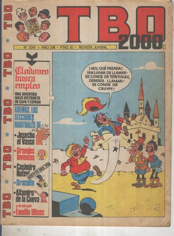 TBO 2000 numero 2081: Clodoveo (Ibor) (numerado 2 en trasera)