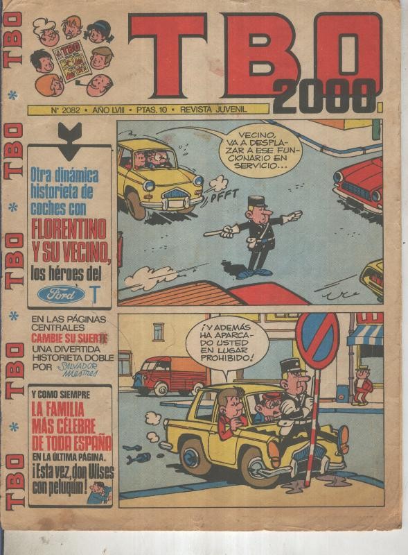 TBO 2000 numero 2082: Ford T (tillieux) (numerado 1 en trasera)