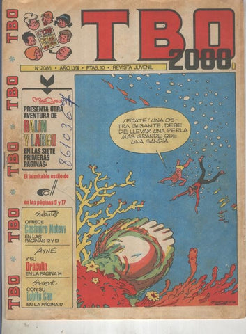 TBO 2000 numero 2086: Balin (Madorell) (numerado 2 en trasera)