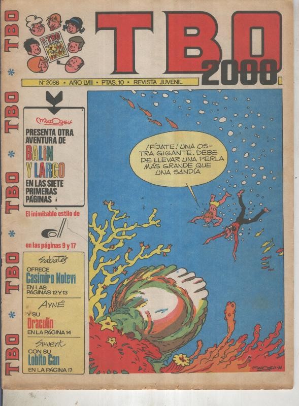 TBO 2000 numero 2086: Balin (Madorell) (numerado 4 en trasera)