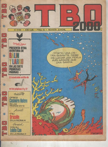 TBO 2000 numero 2086: Balin (Madorell) (numerado 4 en trasera)