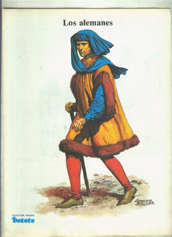 Jose Lus Salinas. Historia del Traje: Los alemanes, 1 hoja numerada a mano 1