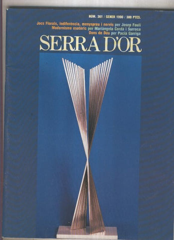 Serra D,Or numero 361: Modernisme esoteric