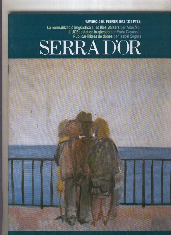 Serra D,Or numero 386: Pubnlicar llibres de dones