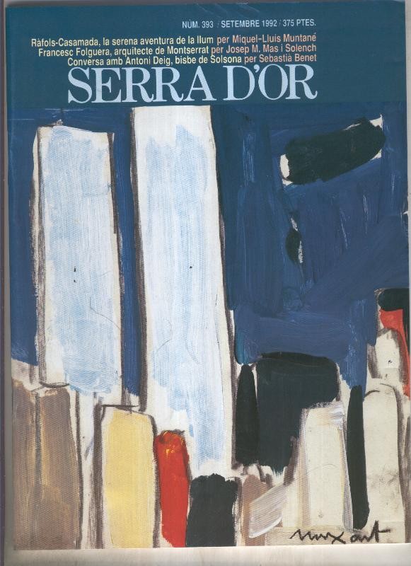 Serra D,Or numero 393: Francesc Folguera, arquitecte de Montserrat