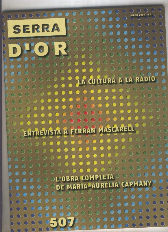Serra D,Or numero 507: La cultura a la radio