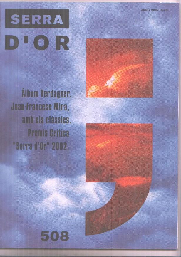 Serra D,Or numero 508: album Verdaguer