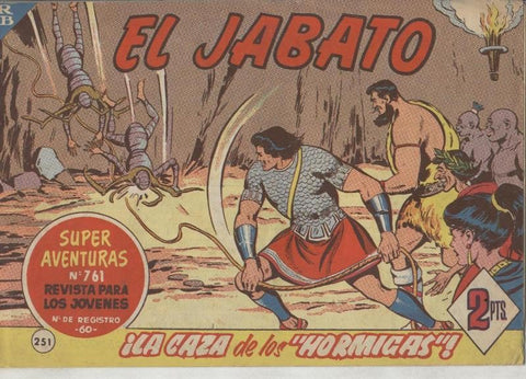 El Jabato original numero 251 (numerado 2 en trasera)