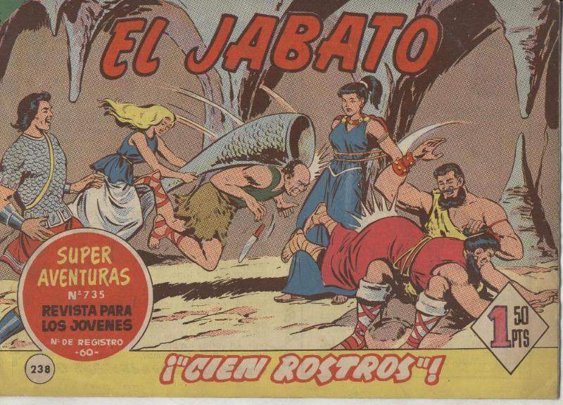 El Jabato original numero 238 (numerado 2 en trasera)