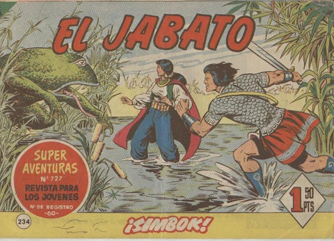 El Jabato original numero 234 (numerado 2 en trasera)
