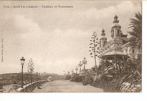 Postal 026756 : Monte-Carlo. Theâtre et Terrasses