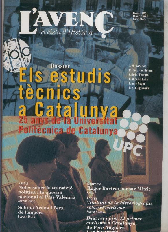 Revista L'Avenç numero 201: Sabino Arana i l'era de l'imperi