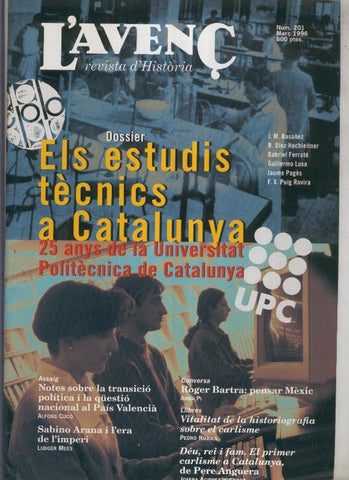 Revista L'Avenç numero 201: Sabino Arana i l'era de l'imperi