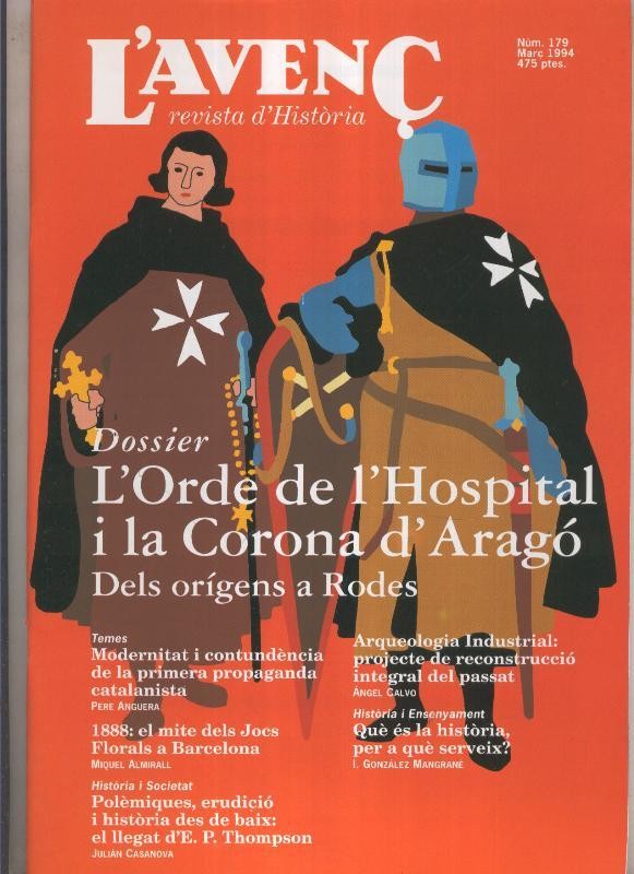 Revista L'Avenç numero 179_ L'orde del l'hospital i la corona d'Arago