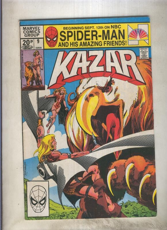 Kazar the Savage numero 09 (leve subrayado en parte credito)