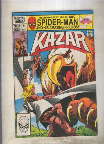 Kazar the Savage numero 09 (leve subrayado en parte credito)