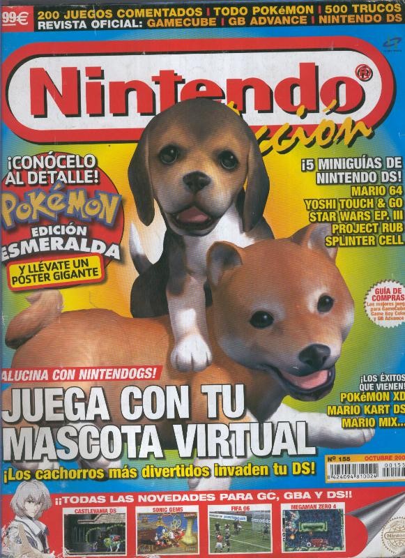 Nintendo numero 155 (bajos de la cubierta con leve deterioro por mordedura algun animal compañia)