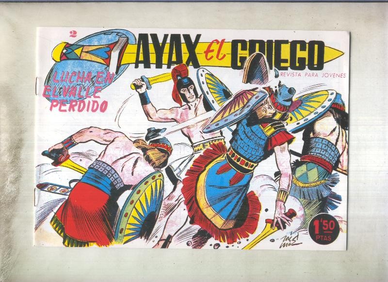 Ayax el Griego facsimil numero 02: Lucha en el valle perdido