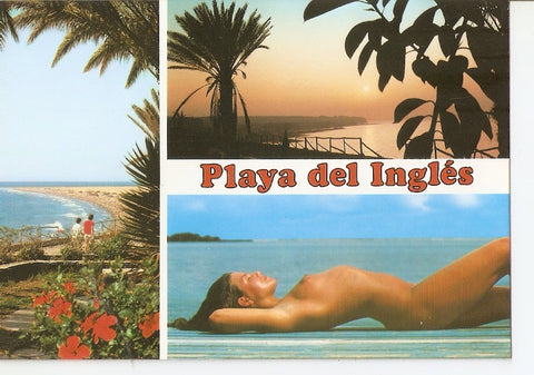 Postal 023963 : Souvenir Playa del Ingles Gran Canaria