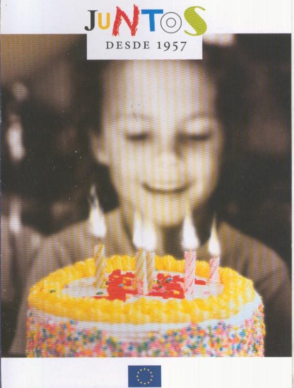 Postal 004905 : Publicitaria 50 aniversario Tratado de Roma