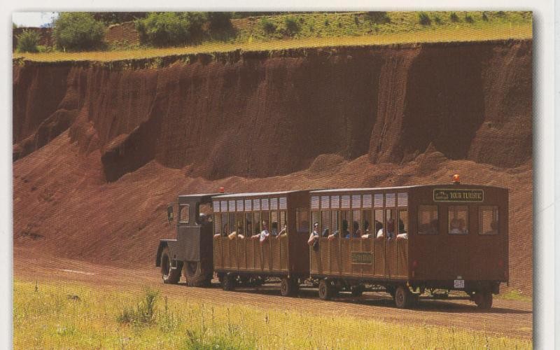 Postal 009193: Carrilet turistico ruta de los cuatro volcanes, Girona