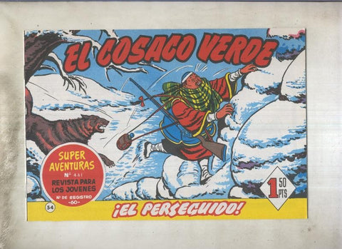 El Cosaco Verde facsimil de Ediciones B numero 054